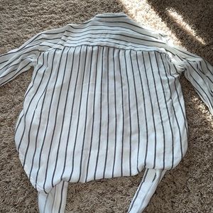 Dex tie able dress shirt black/white